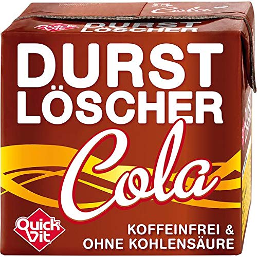 24 Packungen a 500ml Durstlöscher Cola mit Strohhalm koffeinfrei von Quickfit