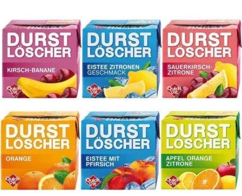 36 Pack Durstlöscher a 500ml Mixbox 6 Sorten Eistee Fruchtsaftgetränk 18 Liter von Quickfit