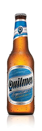 Quilmes Bier 12 x Flaschen Cristal 0,34l Argentinisches Bier Pilsener von Quilmes
