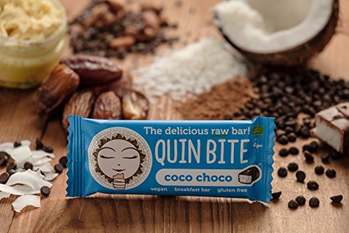 QUIN BITE SCHOKO-KOKO; Rohkost Frucht- und Nussriegel - 12 bars (12x30g); QUIN BITE - Der leckere Rohkostriegel! von Quin Bite