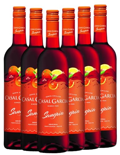 Sangria Casal Garcia Weinhaltiges Getränk 6 x 0,75l VINELLO - 6 x Weinpaket inkl. kostenlosem VINELLO.weinausgießer von Quinta da Aveleda