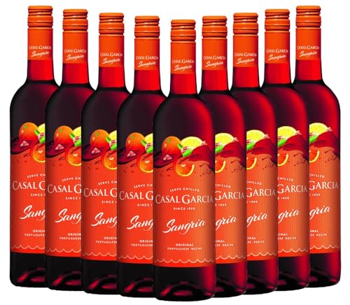 Sangria Casal Garcia Weinhaltiges Getränk 9 x 0,75l VINELLO - 9 x Weinpaket inkl. kostenlosem VINELLO.weinausgießer von Quinta da Aveleda