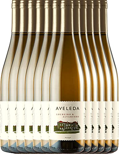 Vinho Verde DOC - Quinta da Aveleda - Weißwein 12 x 0,75l 2021 VINELLO - 12er - Weinpaket inkl. kostenlosem VINELLO.weinausgießer von Quinta da Aveleda