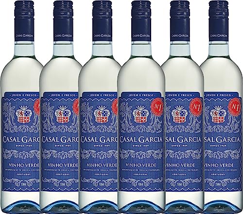 Vinho Verde von Casal Garcia - Weißwein 6x 0,75l VINELLO - 6er - Weinpaket inkl. kostenlosem VINELLO.weinausgießer von Quinta da Aveleda