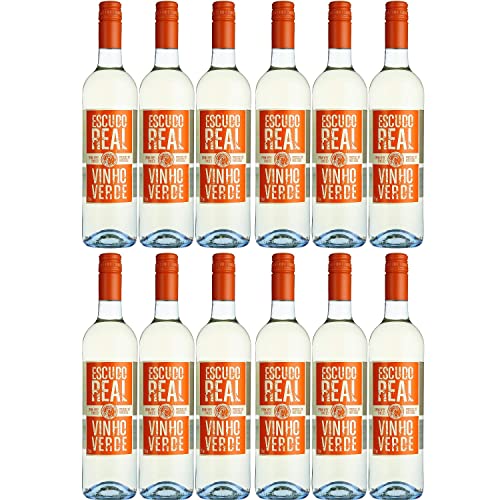 Quinta da Lixa Vinho Verde Escudo Real Weißwein Wein halbtrocken Portugal I Visando Paket (12 x 0.75l) von Quinta da Lixa