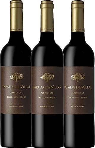 VINELLO 3er Weinpaket Rotwein - Tapada de Villar Tinto 2020 - Quinta das Arcas mit einem VINELLO.weinausgießer | 3 x 0,75 Liter von Quinta das Arcas