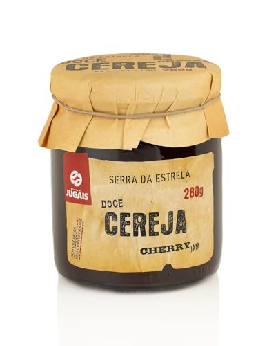 Kirschmarmelade - Glas mit 280g - Süße und saftige Kirschen - Ideal für Desserts und Frühstück - Ohne künstliche Zusatzstoffe - Gourmetprodukt aus portugiesischer Herkunft Kirschmarmelade - Glas mit 280g - Süße und saftige Kirschen - Ideal für Desserts und Frühstück - Ohne künstliche Zusatzstoffe - Gourmetprodukt aus portugiesischer Herkunft von Quinta de Jugais