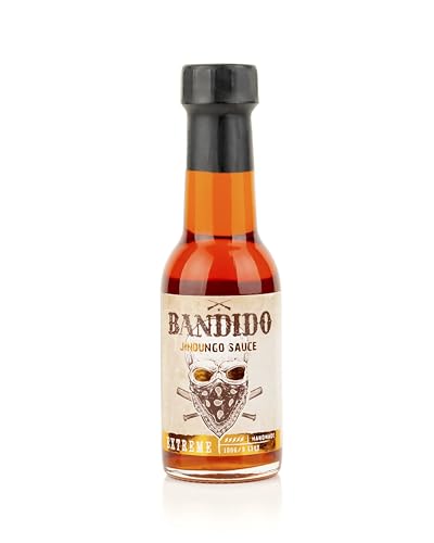Scharfe Jindungo Bandido Sauce - 100-ml-Flasche - Sauce mit angolanischen Wurzeln - Hergestellt aus Jindungo-Paprika, Sonnenblumenöl und Zitrone - Gourmet-Produkt aus Portugal von Quinta de Jugais