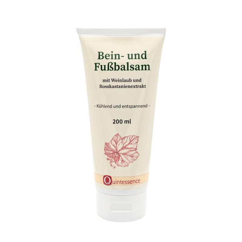 Bein- und Fußbalsam 200 ml -  Besondere Pflege für müde, schwere Beine und Füße - Vegan - Quintessence von Quintessence