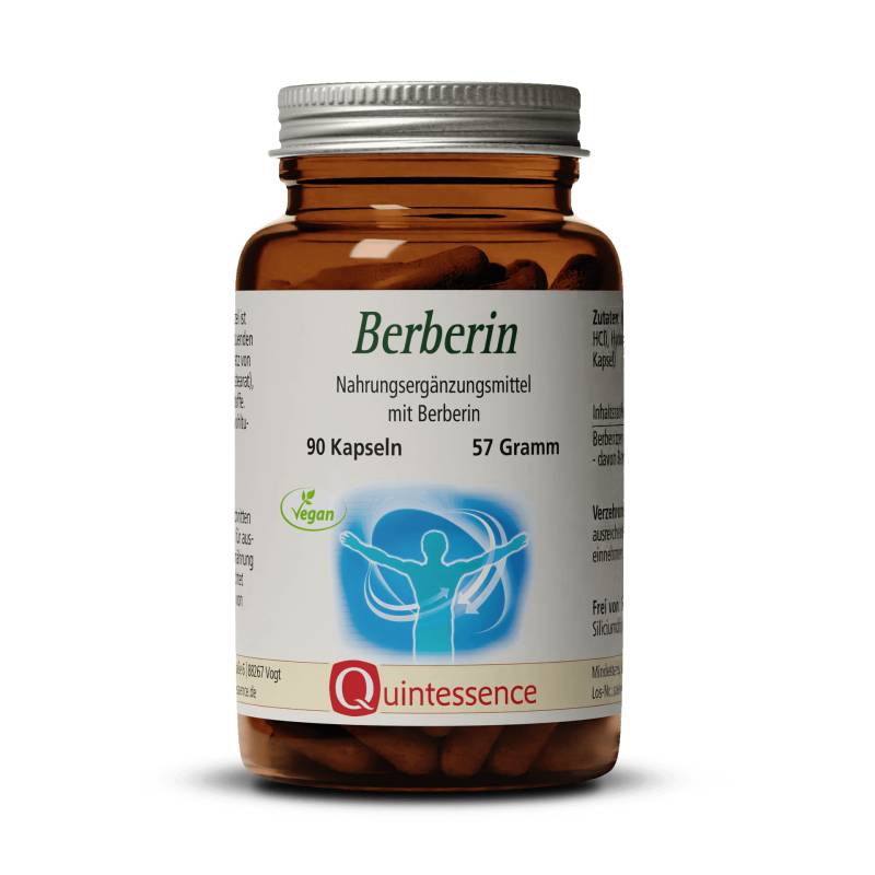 Berberin 90 Kapseln - Hochwertige Qualität - Hochkonzentrierter Premium-Extrakt - Vegan - Quintessence von Quintessence