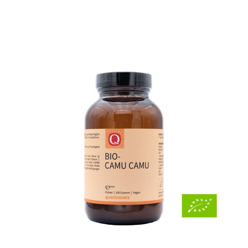 Bio Camu-Camu Pulver 100 g - 12 % natürliches Vitamin C - Ohne synthetische Zusätze - Vegan - Quintessence von Quintessence