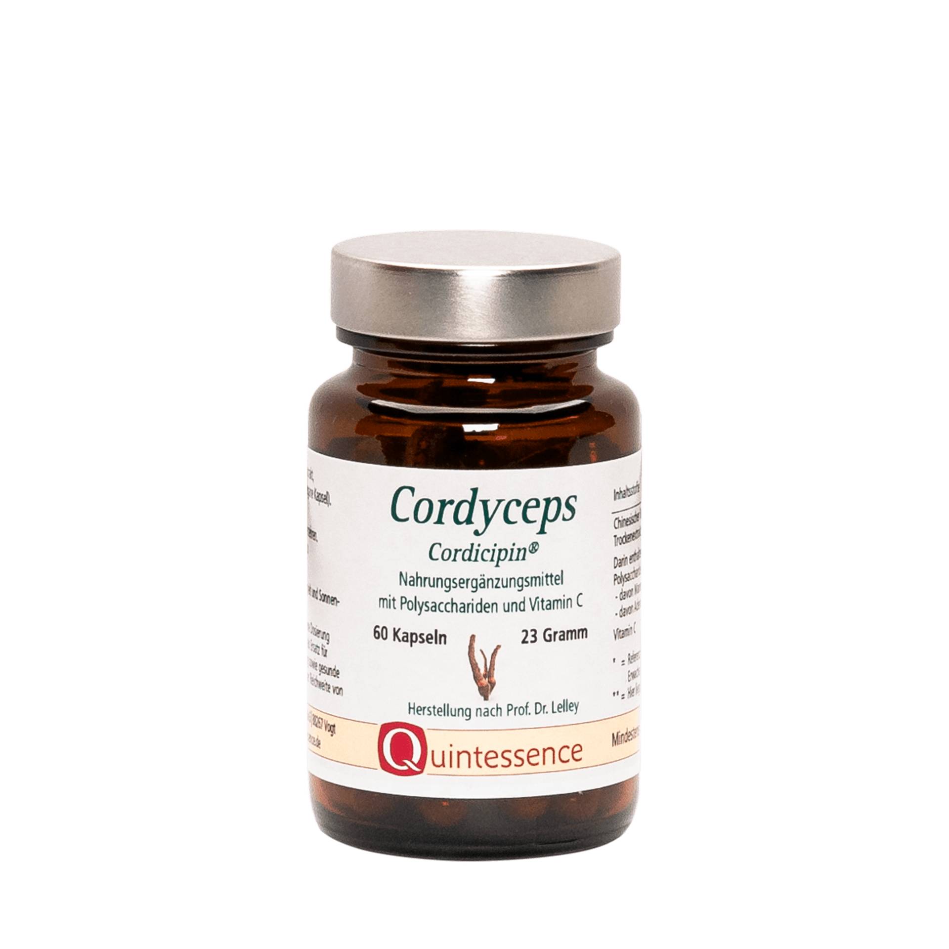 Cordyceps - Cordicipin 60 Kapseln - Extrakt Chinesischer Raupenpilz - vom tibetischen Hochland - Vegan - Quintessence von Quintessence