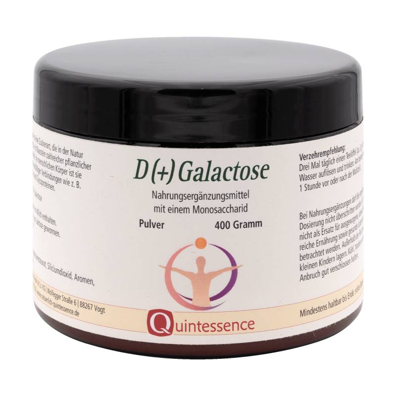 D (+) Galactose 400 g - Wird unabhängig von Insulin aufgenommen - Qualitätsprodukt - Quintessence von Quintessence