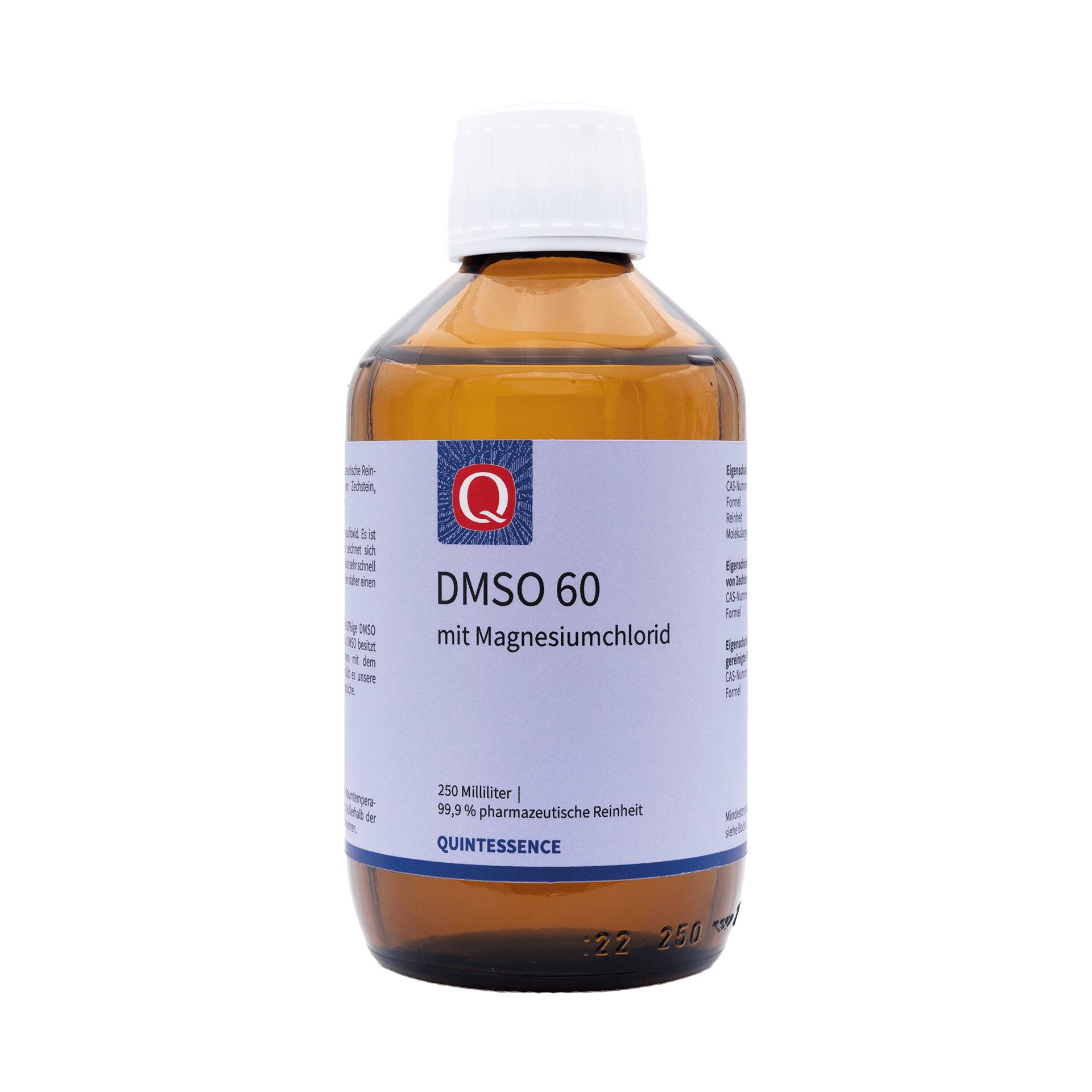 DMSO 60 250 ml - 60% DMSO in 99,9%iger Reinheit (pharmazeutische Qualität) und 40% Magnesiumchlorid - Quintessence von Quintessence