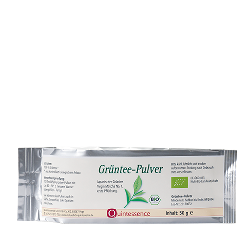 Grüntee-Pulver "Virgin Matcha No. 1", BIO, 50 g Grüntee-Pulver "Virgin Matcha No. 1", BIO, 50 g von Quintessence