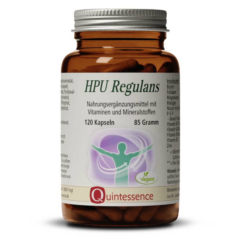 HPU Regulans 120 Kapseln - Mix aus Vitaminen und Mineralstoffen - Vegan - Quintessence von Quintessence