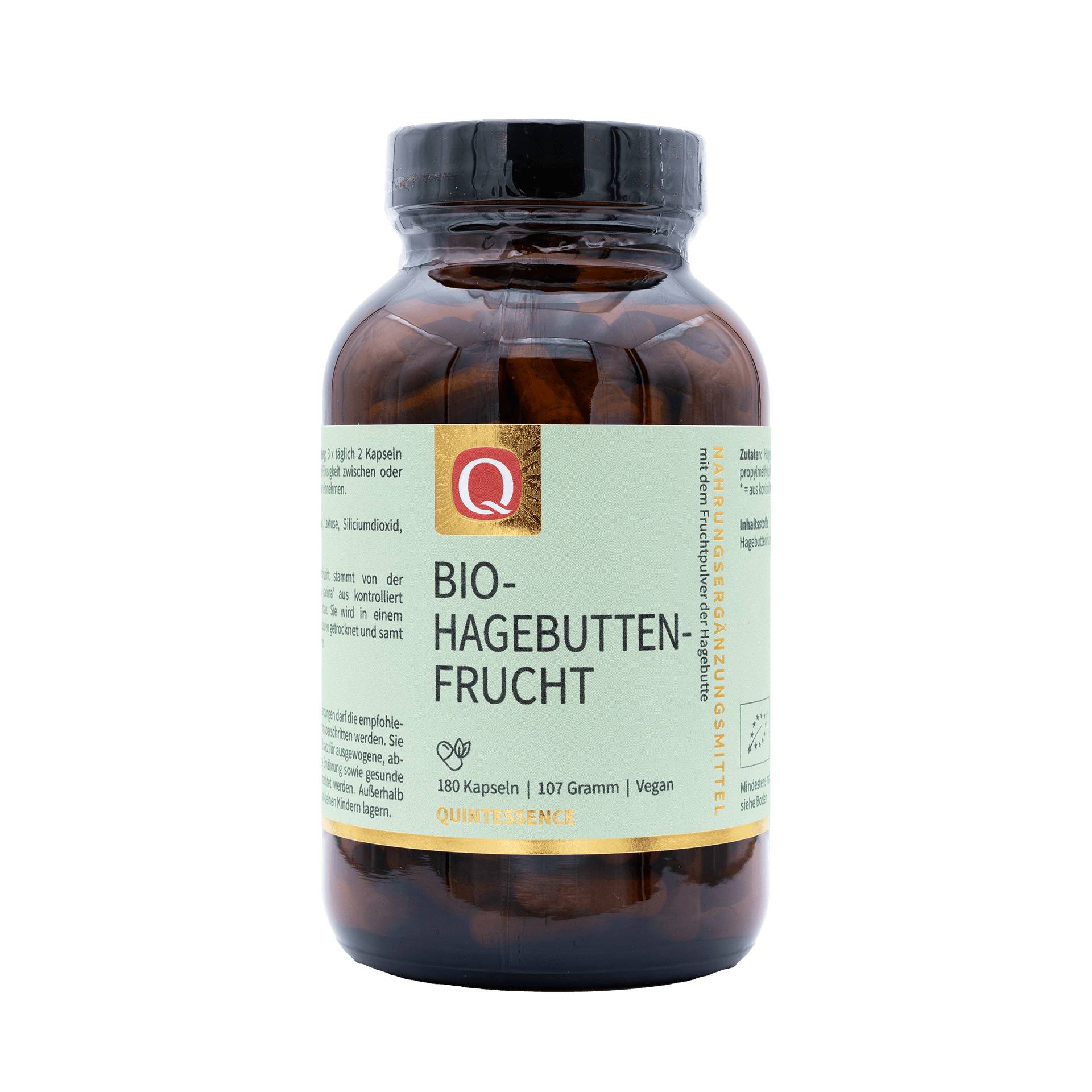 Hagebuttenfruchtpulver BIO, 180 Kapseln Hagebuttenfruchtpulver BIO, 180 Kapseln von Quintessence