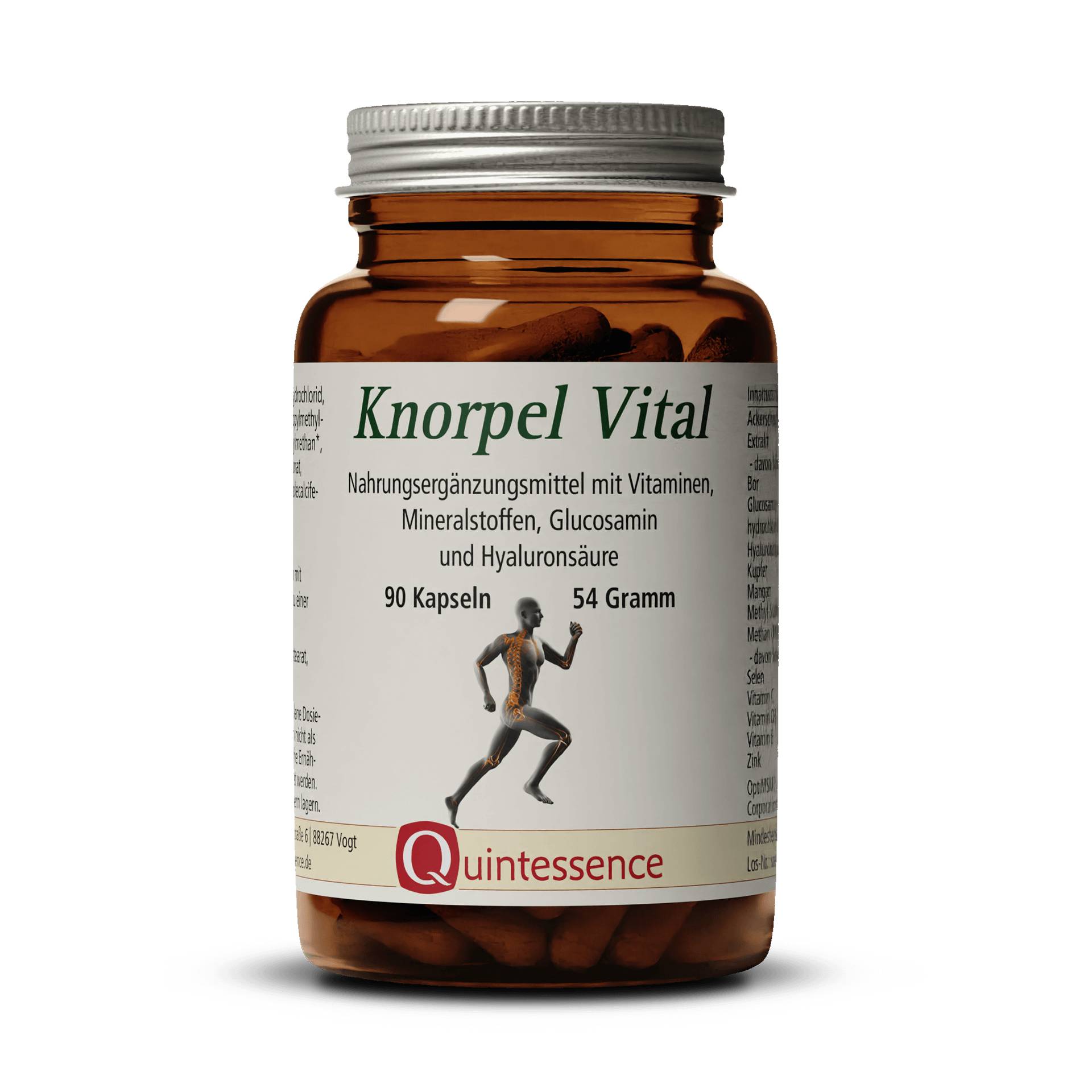 Knorpel Vital 90 Kapseln - Sinnvoll ergänzt mit Bor Hyaluronsäure und OptiMSM® - Quintessence von Quintessence