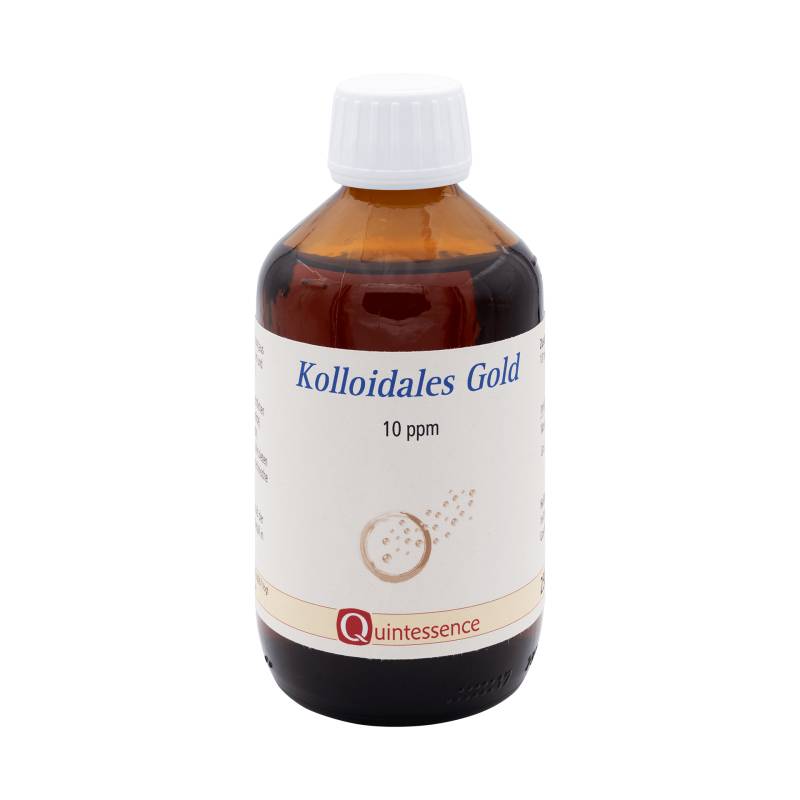 Kolloidales Gold 10 ppm 250 ml - Hochreines 0,9995 % Gold - 100 % kolloidal - Quintessence von Quintessence