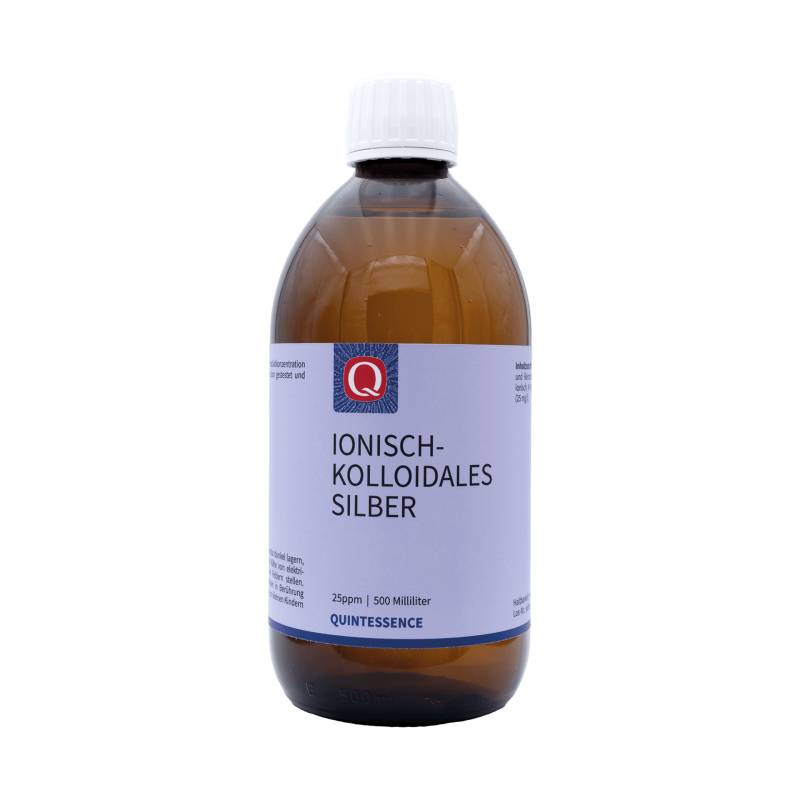 Kolloidales Silber 25 ppm 500 ml - Herstellung in Deutschland; Laborgeprüft - Quintessence von Quintessence