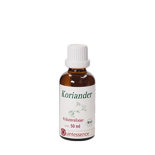 Koriander Kräuterelixier BIO 50 ml - Alkoholischer Kräuterauszug - Vegan - Quintessence von Quintessence