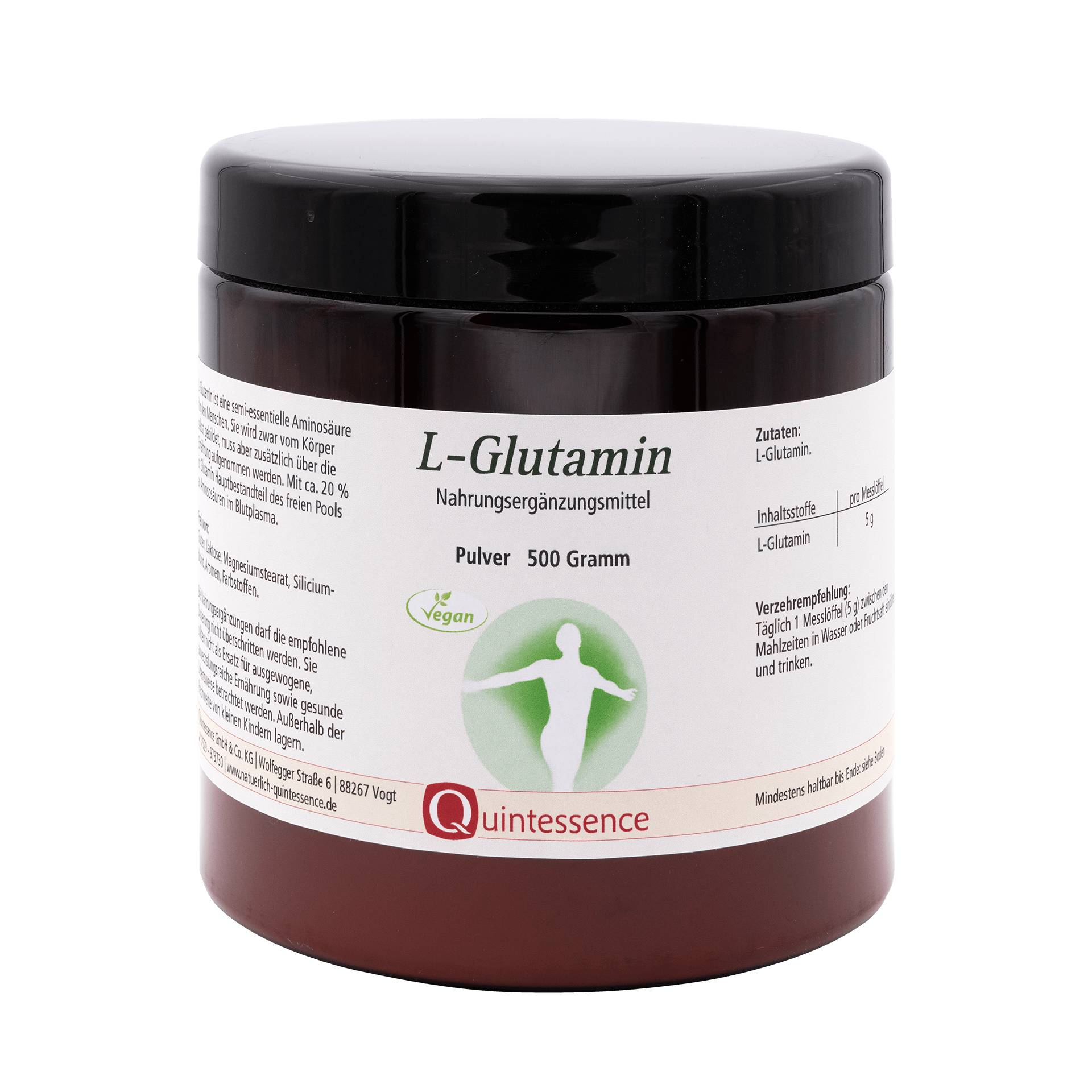 L-Glutamin, 500 g Pulver von Quintessence