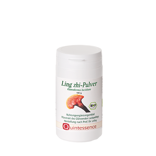 Ling zhi - Ganodermin Bio 100 g Pulver - Pilzpulver des Glänzenden Lackporlings genannt Reishi - Vegan - Quintessence von Quintessence