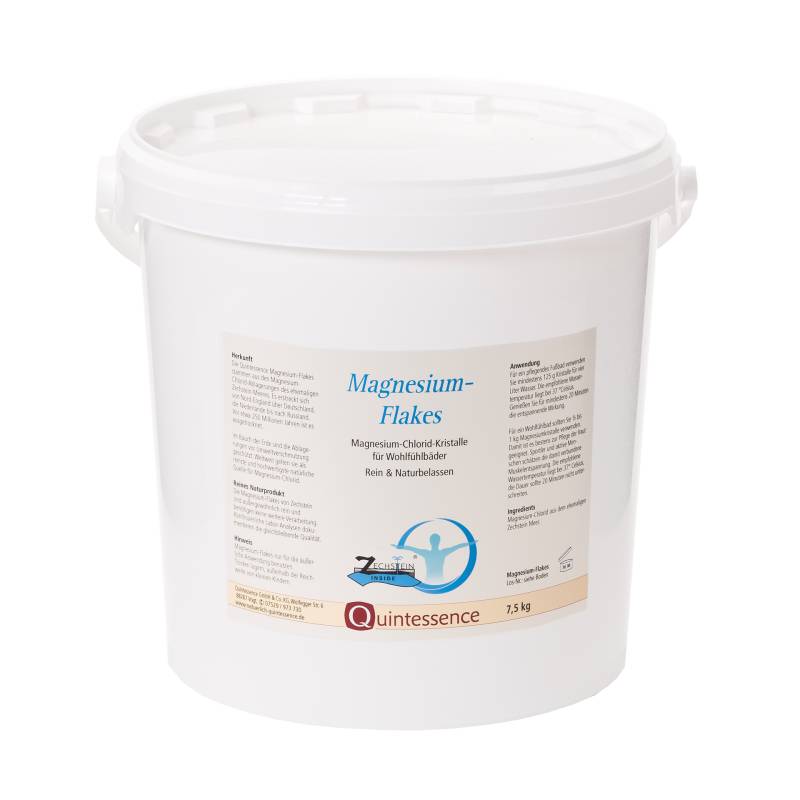 Zechstein-Magnesium-Flakes 7,5 kg - Magnesium-Chlorid-Kristalle Original aus dem Zechsteinmeer - Vegan - Quintessence von Quintessence