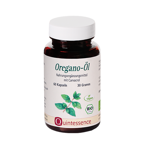 Oregano-Öl BIO 60 Kapseln - Extrakt mit 80 Prozent Carvacrol - Vegan - Quintessence von Quintessence