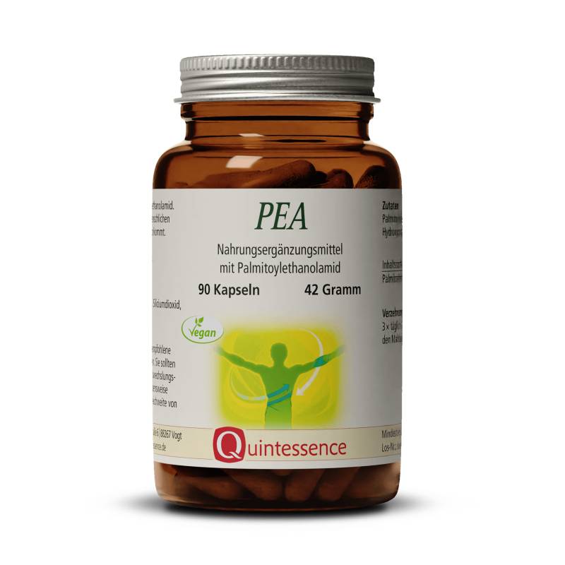 PEA 90 Kapseln – Hochdosiertes Palmitoylethanolamid mit 1200 mg PEA pro Tagesdosis – Vegan – Quintessence von Quintessence