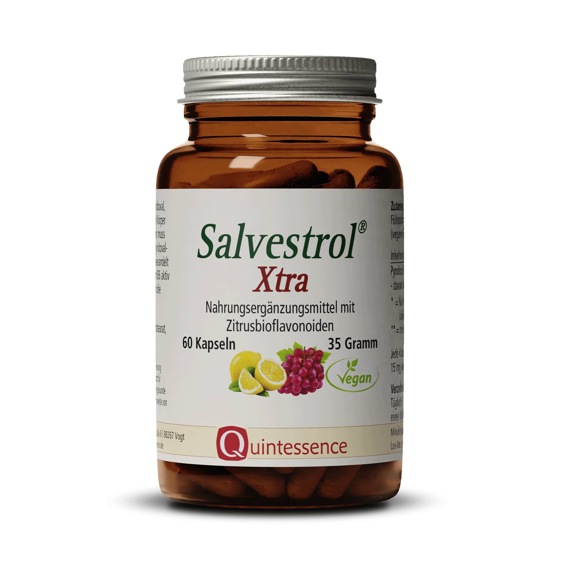 Salvestrol Xtra 60 Kapseln - 2.000 Salvestrolpunkte pro Kapsel - Hochdosierter Fruchtkomplex - Vegan - Quintessence von Quintessence