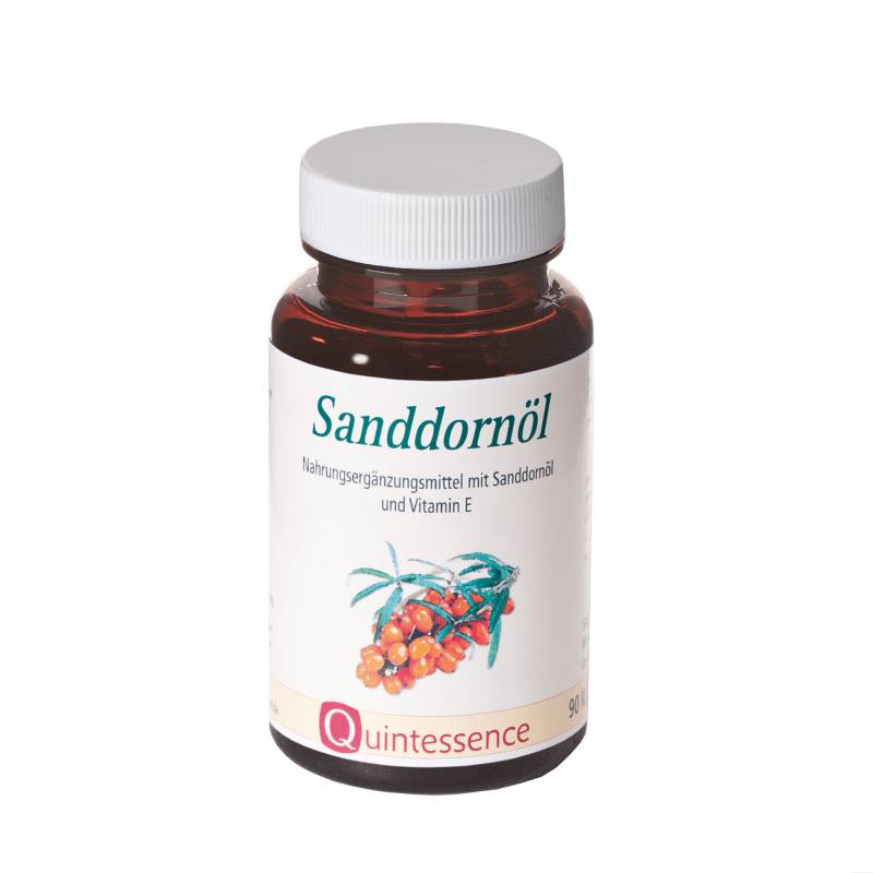 Sanddornöl-Kapseln 90 Stück - Enthält von Natur aus wertvolle Omega-3-Fettsäuren - Mit Vitamin E - Quintessence von Quintessence