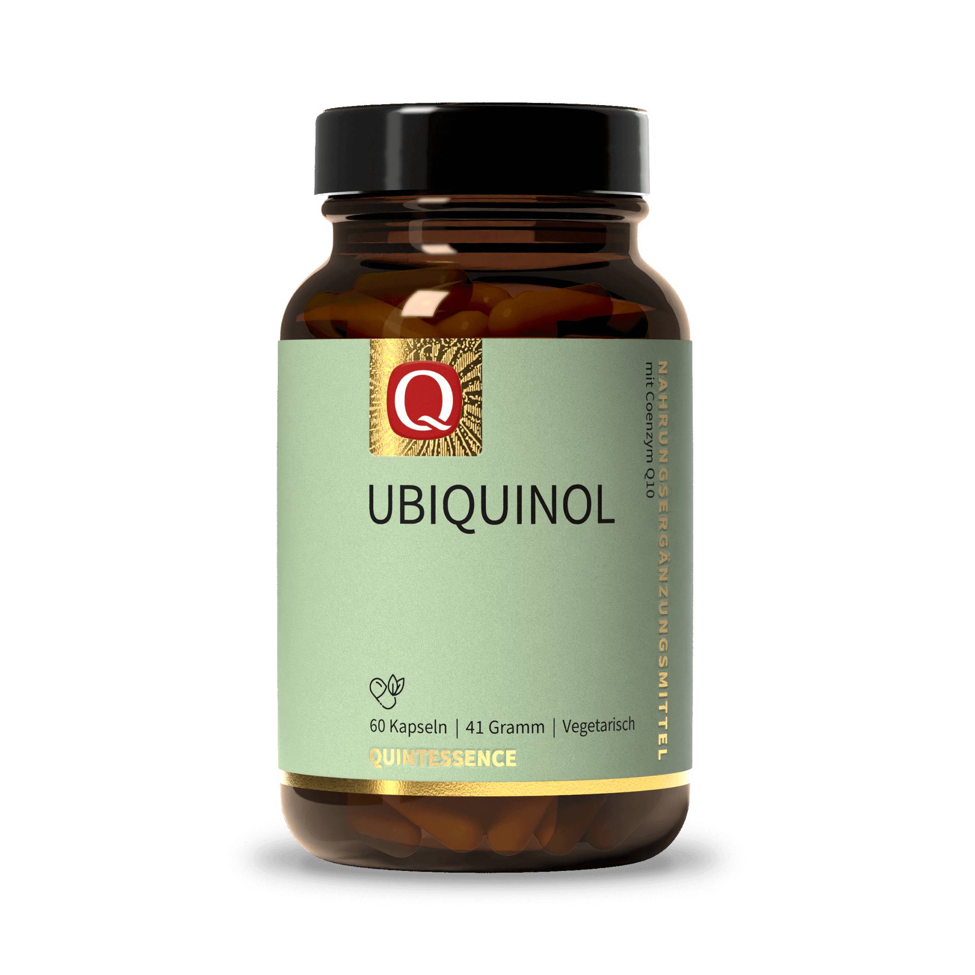 Ubiquinol 60 Kapseln - Kaneka-Ubiquinol - 100 mg bioaktives CoEnzym Q10 pro Kapsel - Quintessence von Quintessence