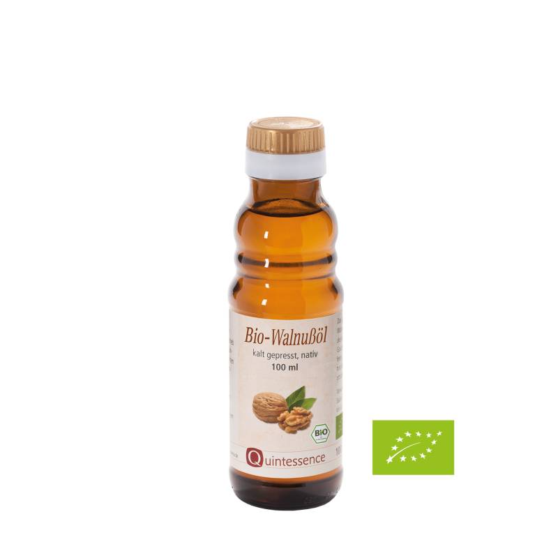 Walnussöl Bio 100 ml - Traditionell kaltgepresst - Aus handverlesene- Bio-Walnüssen - Vegan - Quintessence von Quintessence