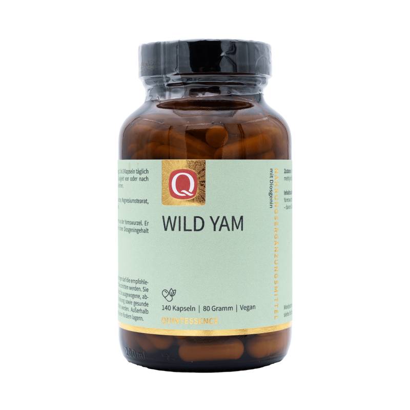 Wild Yam Extrakt 140 Kapseln - 20 Prozent natürliches Diosgenin - Quintessence von Quintessence