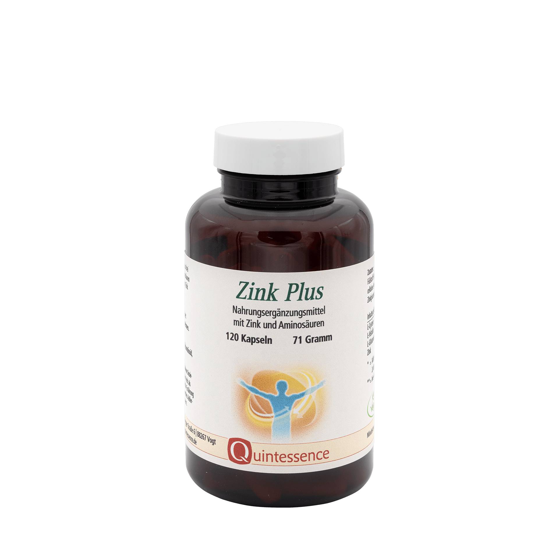 Zink Plus 120 Kapseln - Wichtiges Spurenelement mit vielfältigen Aufgaben im Organismus - Vegan - Quintessence Zink Plus 120 Kapseln - Wichtiges Spurenelement mit vielfältigen Aufgaben im Organismus - Vegan - Quintessence von Quintessence