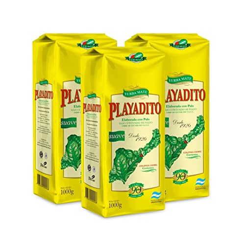 Playadito Yerba Mate Tee 1Kg - 3er Pack - Antioxidant, Energetisch, Enthält Mineralien und Vitamin B - Aus Argentinien Playadito Yerba Mate Tee 1Kg - 3er Pack - Antioxidant, Energetisch, Enthält Mineralien und Vitamin B - Aus Argentinien von Playadito