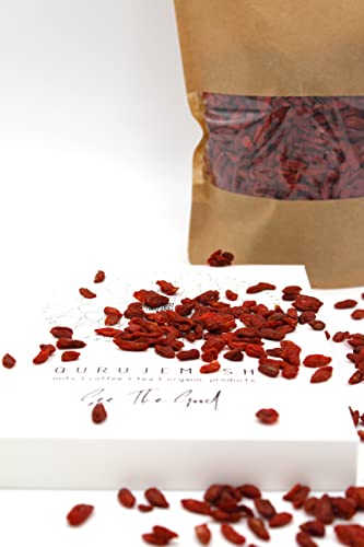 Qurujemish Premium Goji-Beeren - Reich an Antioxidantien und Vitaminen, 1x750 Gramm, in wiederverschließbarer Beutel Qurujemish Premium Goji-Beeren - Reich an Antioxidantien und Vitaminen, 1x750 Gramm, in wiederverschließbarer Beutel von Qurujemish