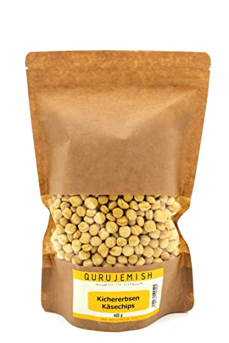 Qurujemish Premium Kichererbsen Käsechips große Packung 1x400 Gramm in Widerschließbarer Beutel Qurujemish Premium Kichererbsen Käsechips große Packung 1x400 Gramm in Widerschließbarer Beutel von Qurujemish