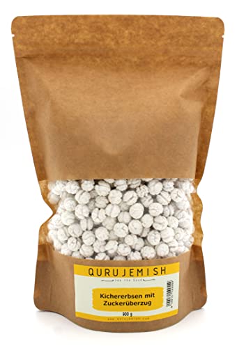 Qurujemish Premium Kichererbsen mit Zuckerüberzug - Süße Knabberei mit Knusprigkeit und Nährstoffen. von Qurujemish