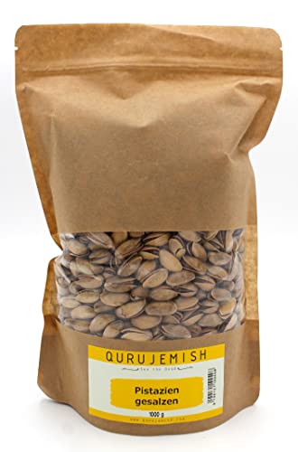 Qurujemish Premium geröstete & gesalzene Pistazien - köstlicher Knabberspaß für jeden Anlass von Qurujemish