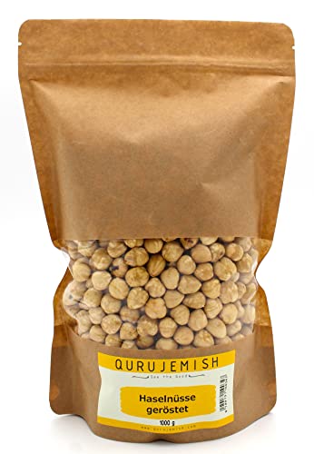Qurujemish premium Haselnüsse geröstet große Packung, 1x1000 Gramm in Wiederschließbarem Beutel Qurujemish premium Haselnüsse geröstet große Packung, 1x1000 Gramm in Wiederschließbarem Beutel von Qurujemish