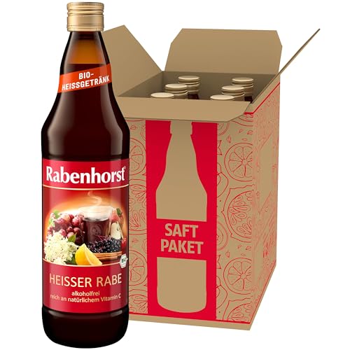 RABENHORST Heißer Rabe BIO 6er Pack (6 x 700 ml) - Unser klassisches Heißgetränk ohne Alkohol mit natürlichem Vitamin C von Rabenhorst