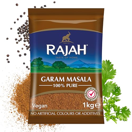 Rajah Spices Garam Masala | Gemahlene Gewürzmischung | (1 kg) von Rajah