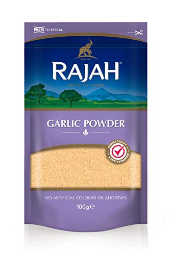 Rajah Spices Knoblauchpulver | Roshun | Lahasun | Lasan | Lassan | (100 g) von Rajah