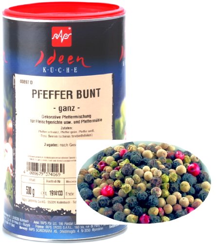 1a RAPS Gewürze 1000897-001 PFEFFER BUNT GANZ --- Dose 500g von bobalife Bubble tea in the making