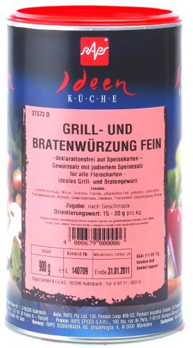 1a RAPS Gewürze 1037573-001 GRILL- UND BRATENWÜRZUNG FEIN --- Dose 900g von NUGOYA