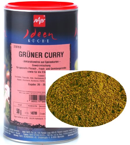 1a RAPS Gewürze - GRÜNER CURRY --- Dose 500g --- 1037879-001 von RAPS Mischgewürze