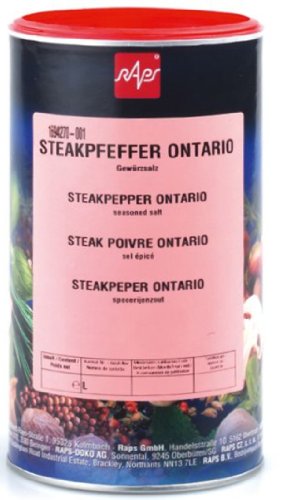1a Raps Gewürze 1694270-001 STEAKPFEFFER ONTARIO --- Dose 600g von Poiget