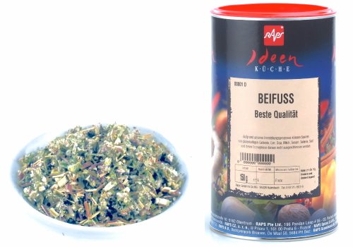 1a RAPS Gewürze 1000801-001 BEIFUSS GEREBELT --- 150g Dose --- für Gans, Ente, Aal von RAPS Rohgewürze